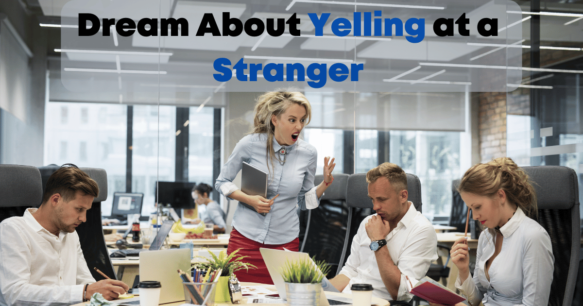 Dream About Yelling at a Stranger